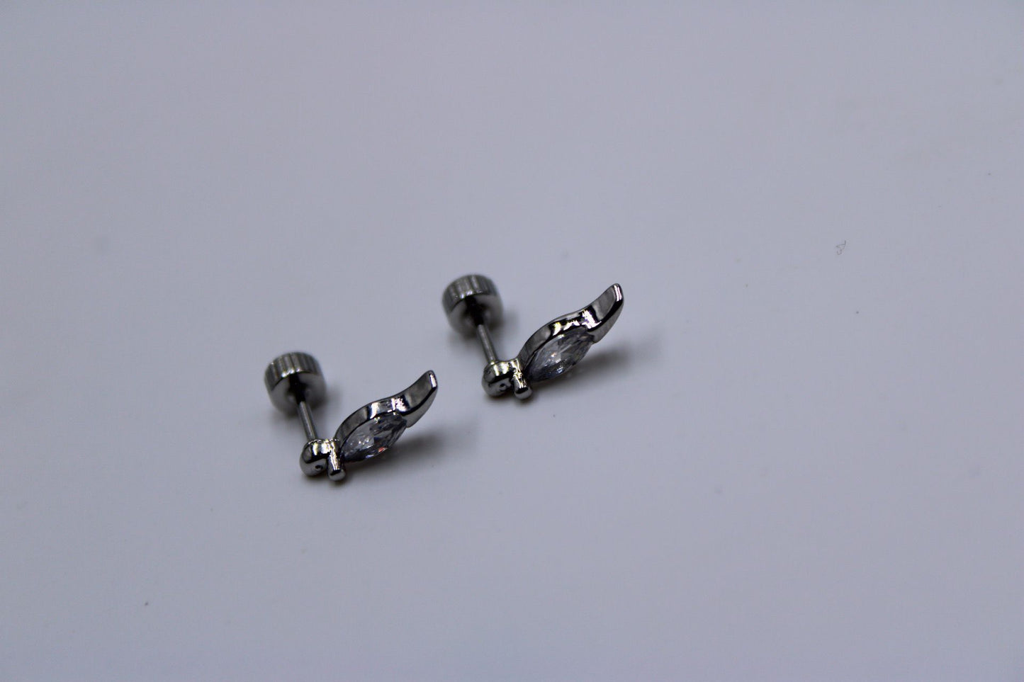 Pendientes Par Rosca Acero Inoxidable "Dino"