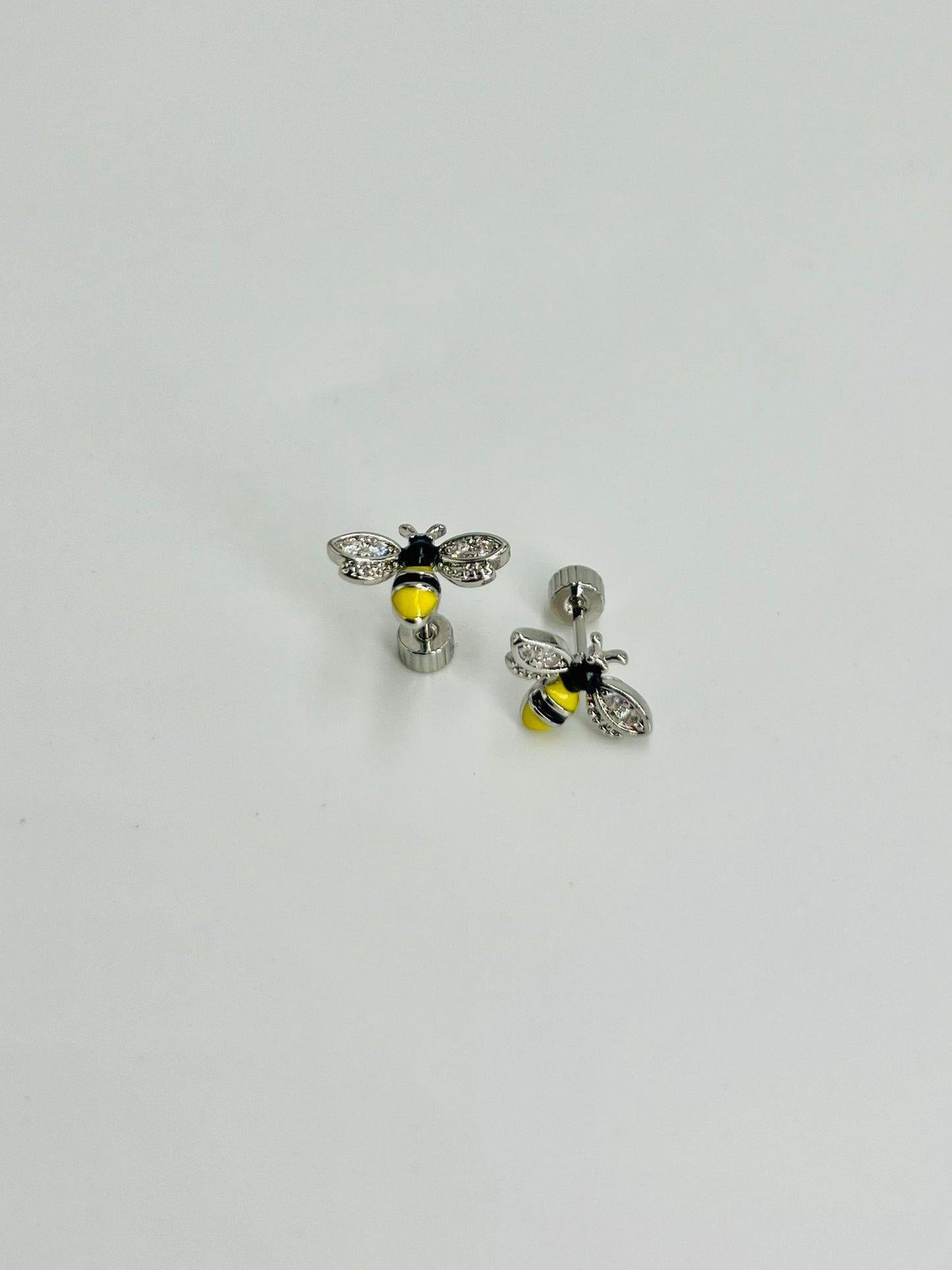 Pendientes Rosca Trasera "Abejas de la Suerte"