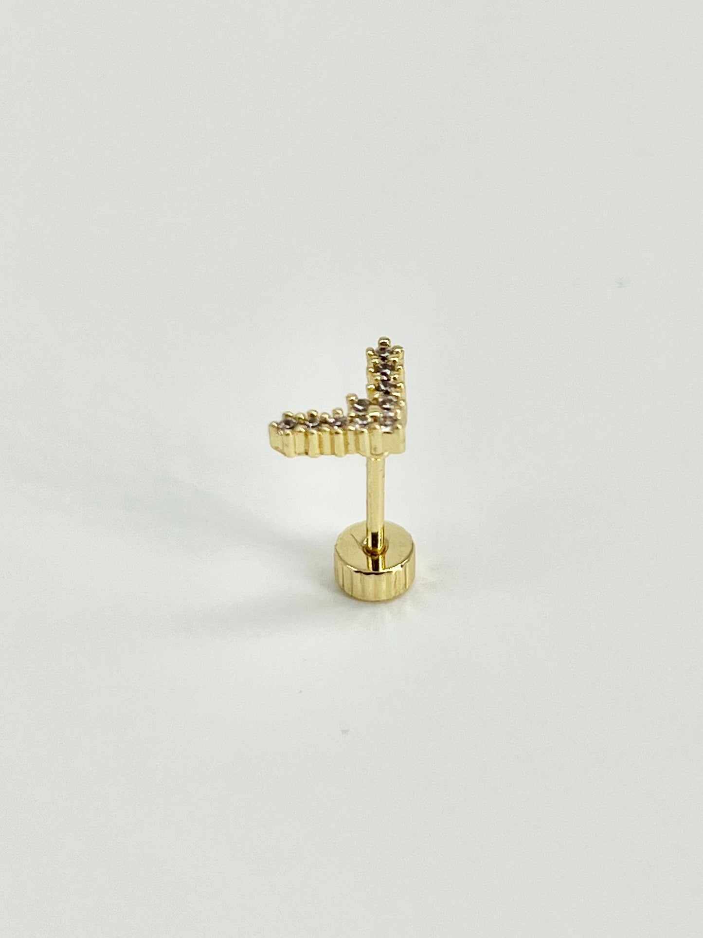 Pendientes Rosca Trasera "V"