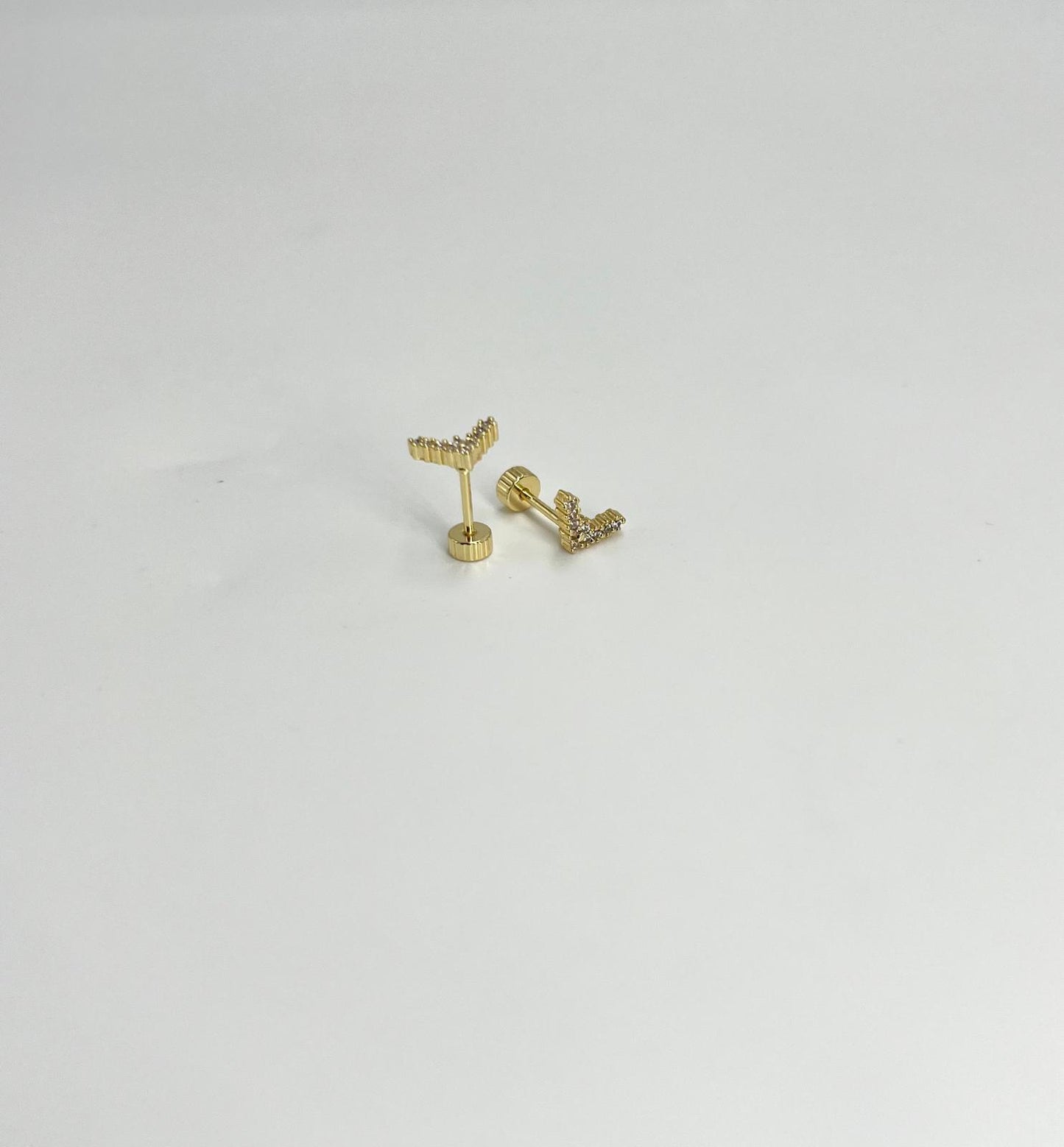 Pendientes Rosca Trasera "V"