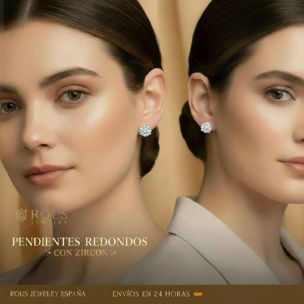 Par Pendientes de Plata 925 Zircon