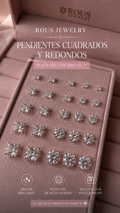 Par Pendientes de Plata 925 Zircon