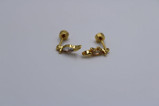 Pendientes Par Rosca Acero Inoxidable "Dino"