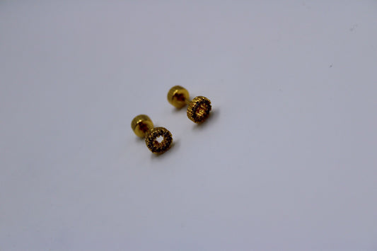 Par Pendientes Rosca Acero Inoxidable "Rosquillas"