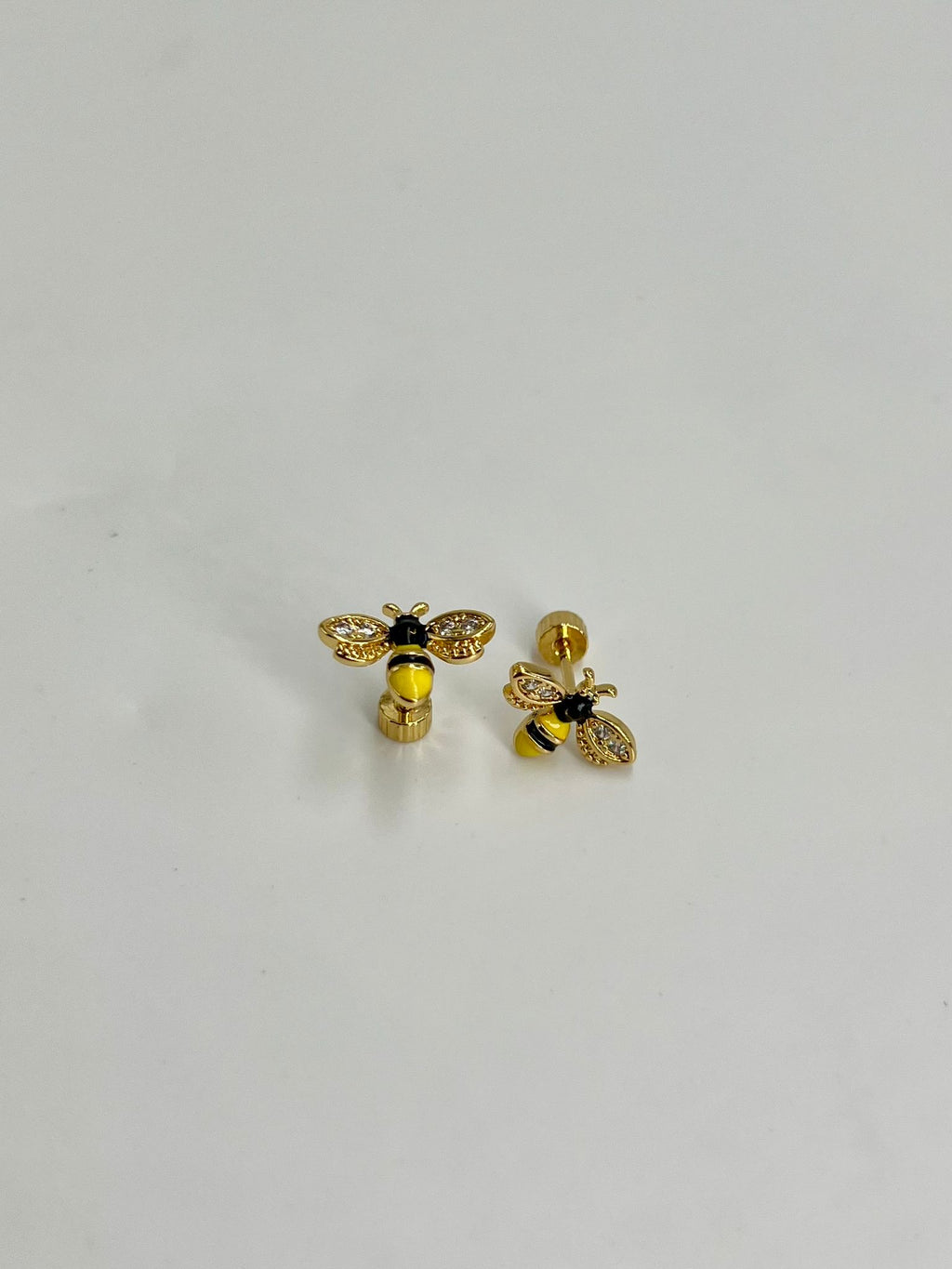 Pendientes Rosca Trasera "Abejas de la Suerte"