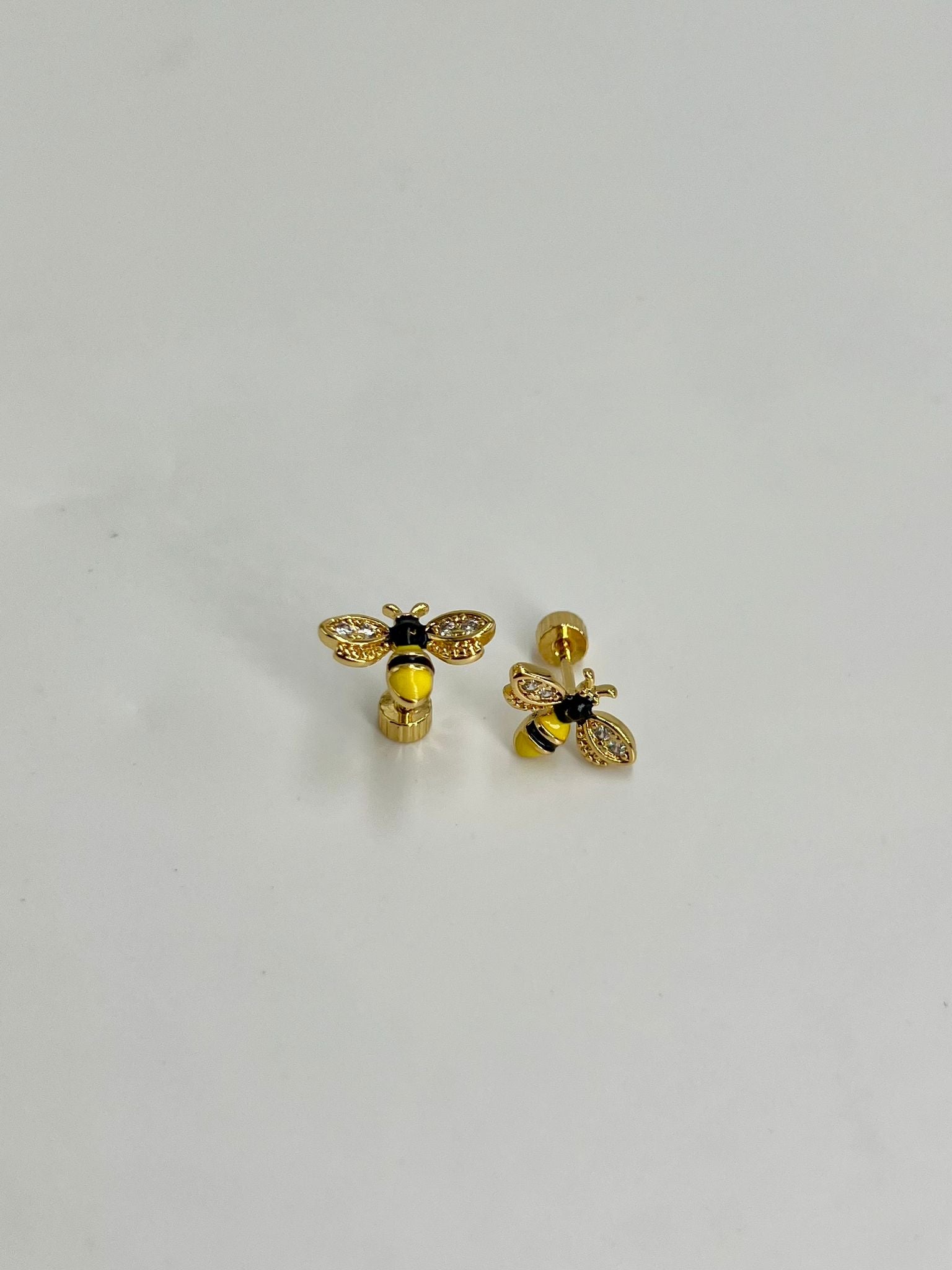 Pendientes Rosca Trasera "Abejas de la Suerte"