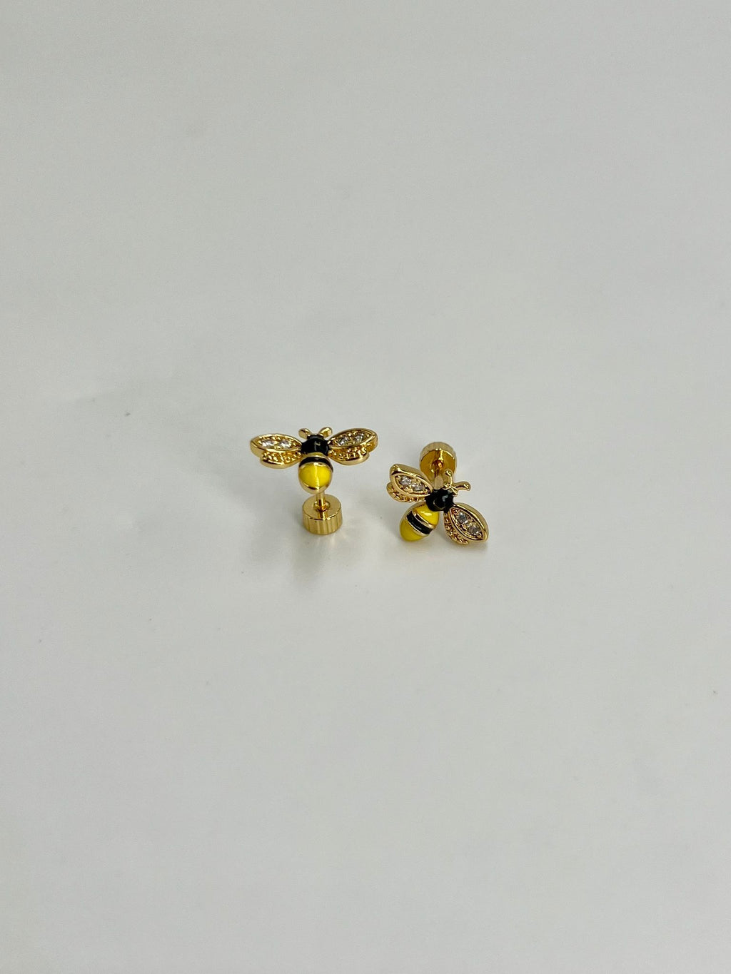 Pendientes Rosca Trasera "Abejas de la Suerte"