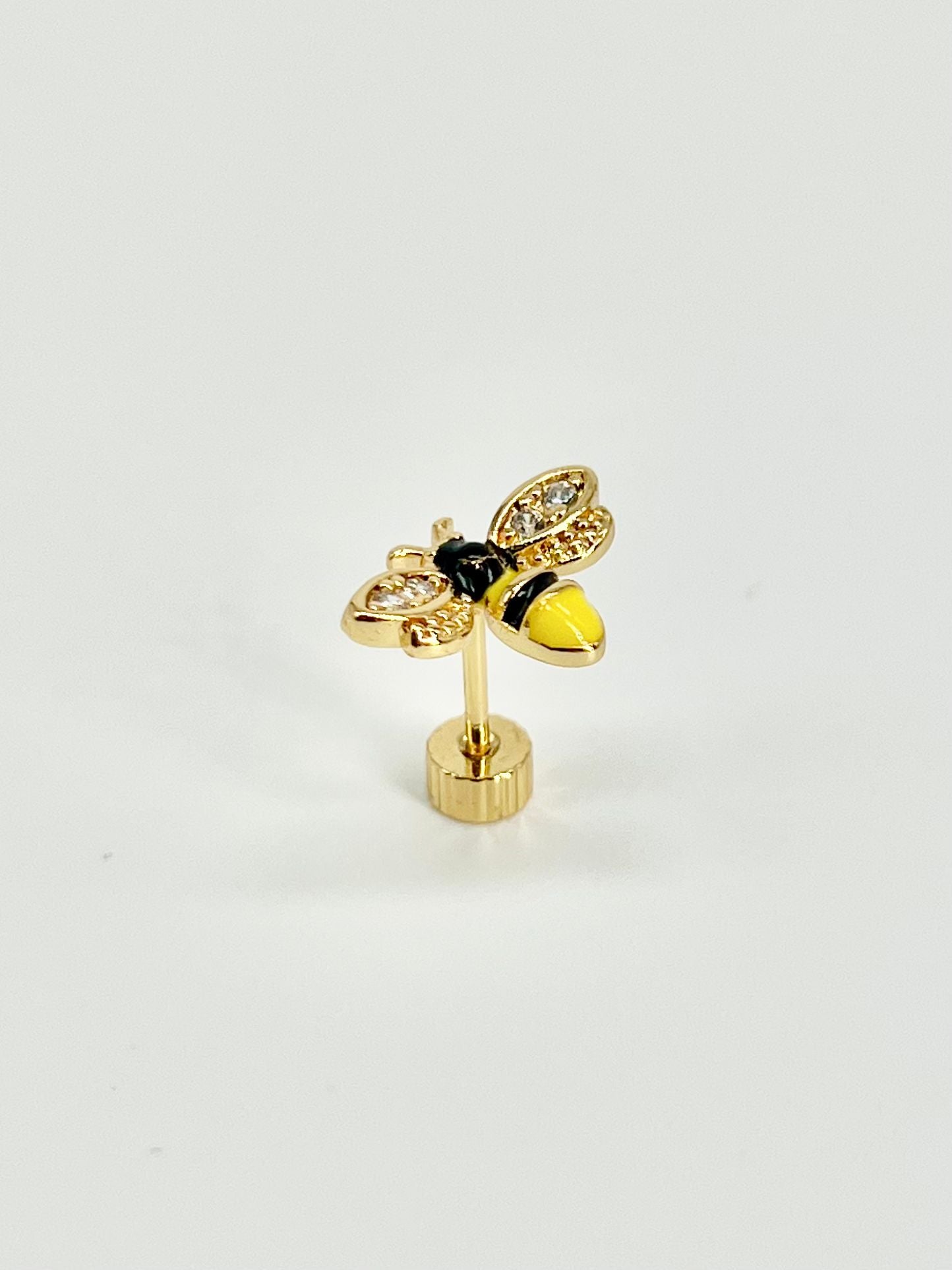 Pendientes Rosca Trasera "Abejas de la Suerte"