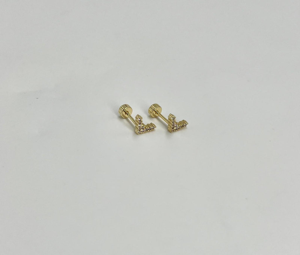 Pendientes Rosca Trasera "V"