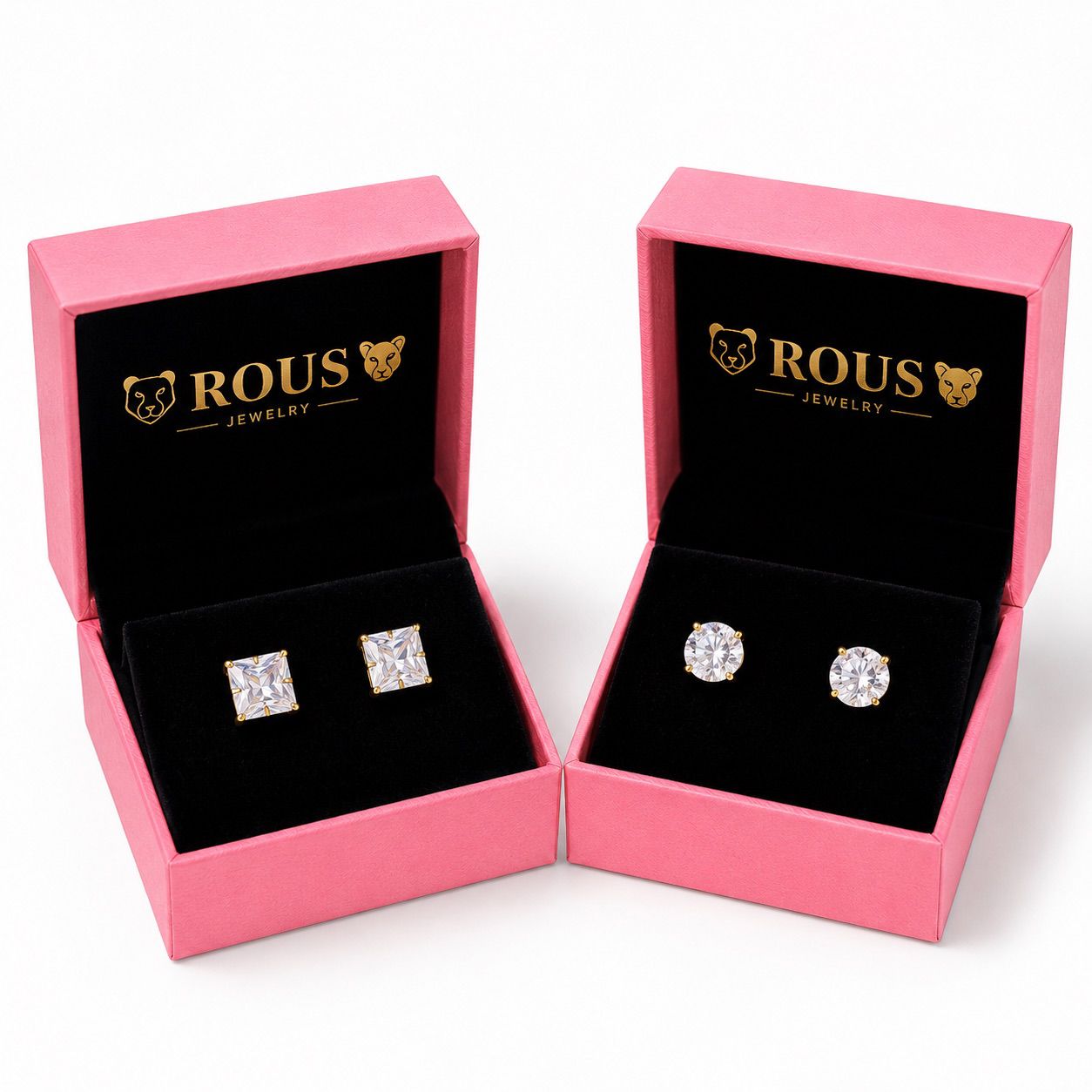 Par Pendientes de Plata 925 Zircon