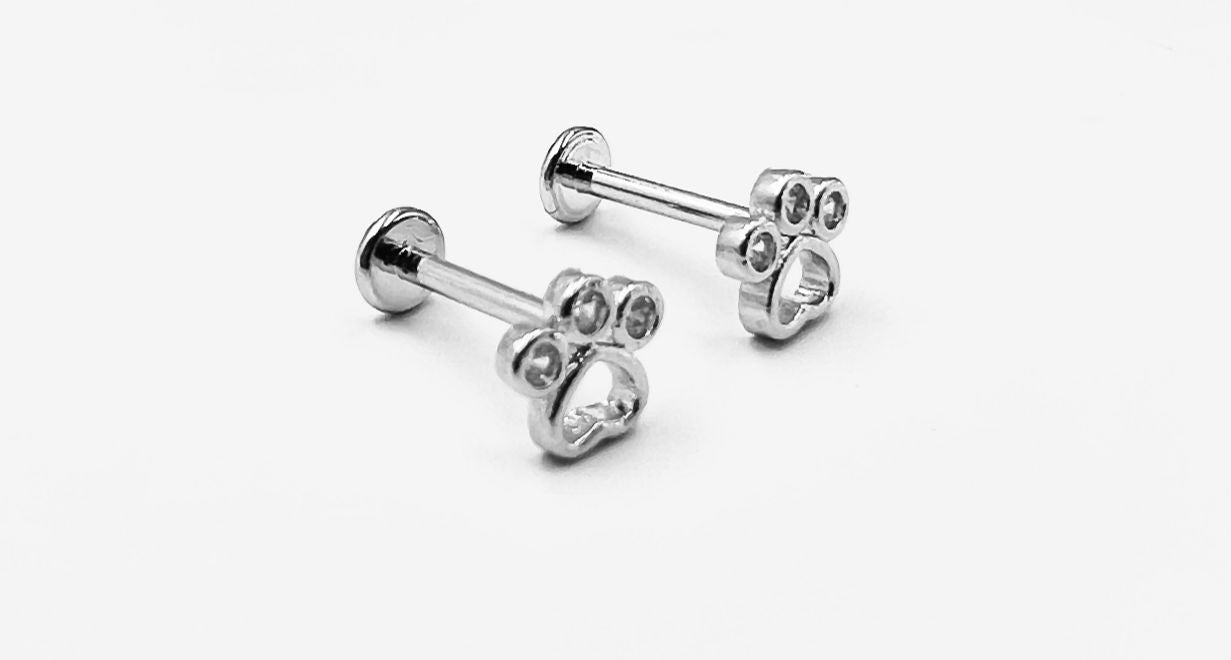 Pendientes Rosca Delantera "Huellas"